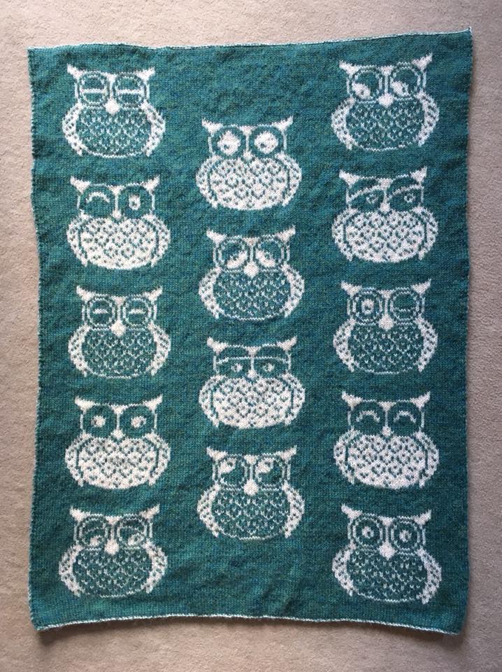 Baby Eulendecke Double Face