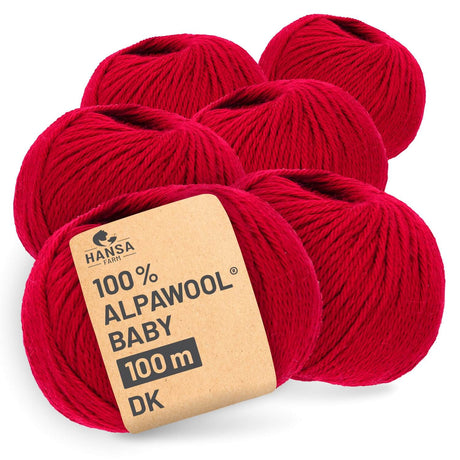 Baby Alpakawolle DK Rot CF177