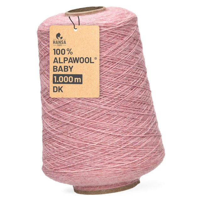 Alpawool® Baby 100 DK HF161 - 500g Alpakawolle Kone Perlrosa Melange