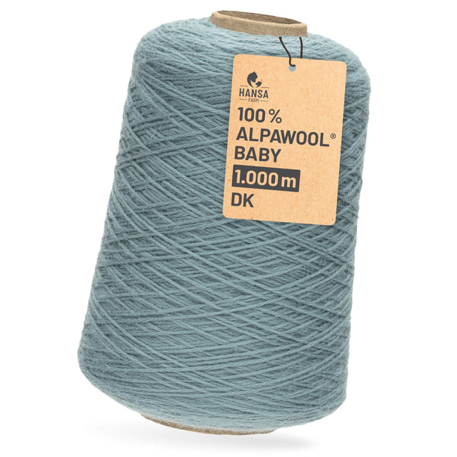 Alpawool® Baby 100 DK CF243 - 500g Alpaca Wool Cone Ice Blue