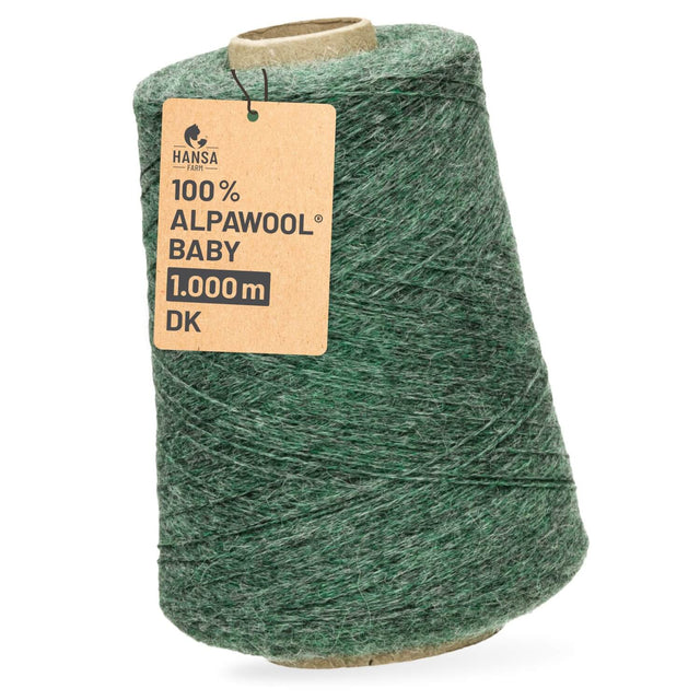 Alpawool® Baby 100 DK HF275 - 500g Alpakawolle Kone Smaragd Melange
