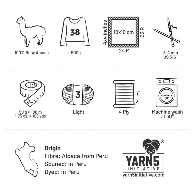 alpacare® Baby 100 DK waschbar HF283 - 6x50g Alpakawolle Lindenblüte Melange