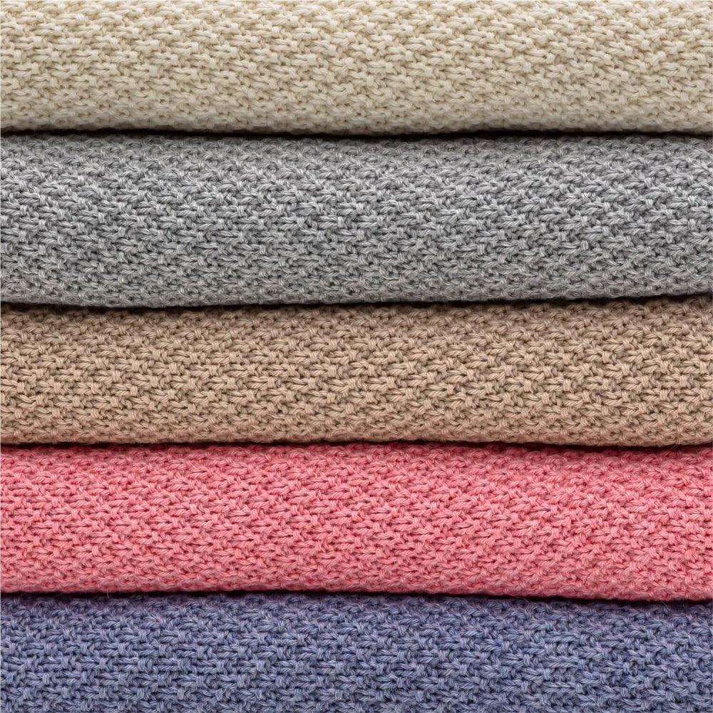 alpacare® couverture pour bébé 100% laine de bébé alpaga mélange crème framboise (HF191)