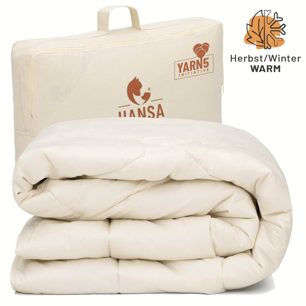 ALPAWOOL® Autumn Winter Warm Organic Duvet 135 x 200 cm 1,400 g Premium Alpaca Version 2.0