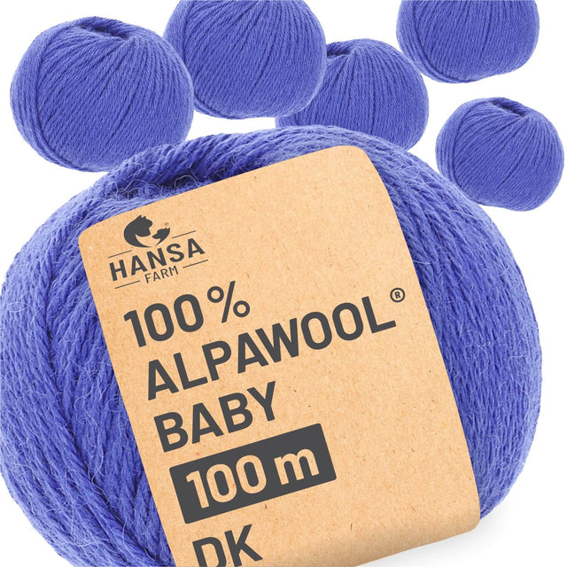 Alpawool® Baby 100 DK CF221 - 6x50g Alpakawolle After Rain