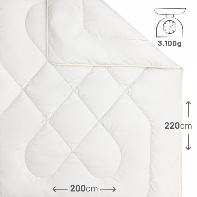 ALPAWOOL® Winter extra warme Bettdecke 200 x 220 cm 3.100 g Premium Alpaka Vers. 2.0