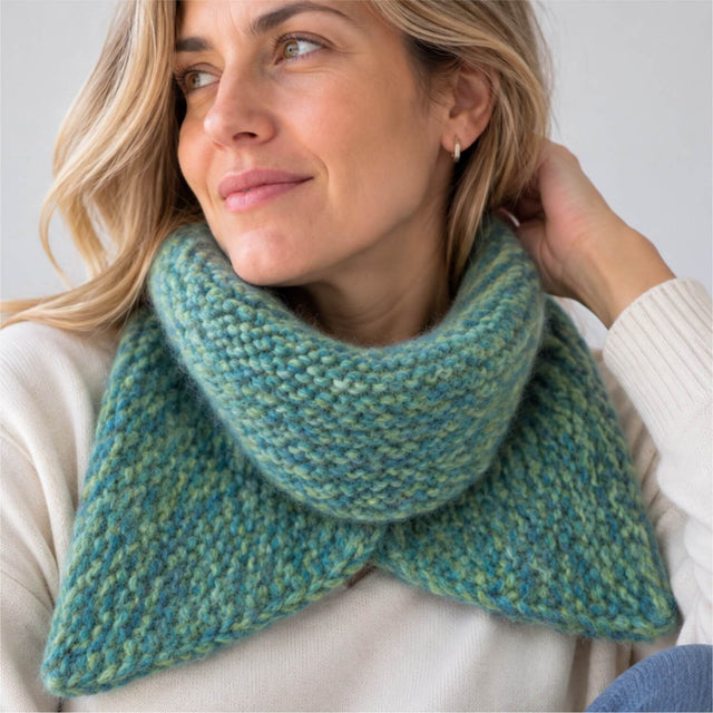 Alpawool® Baby 100 Light HF266 - 6er Set Alpakawolle Blau-Gruen Melange