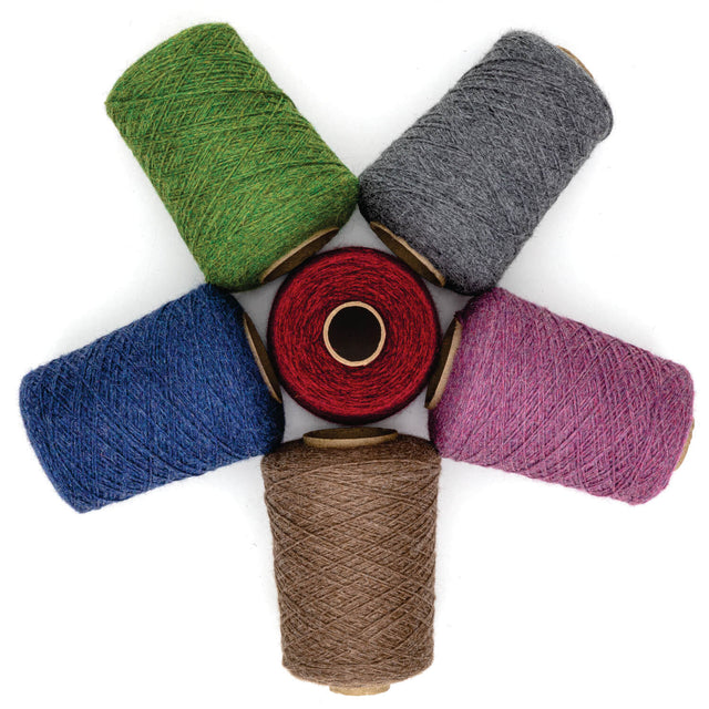 Alpawool® Baby 50 Bulky HF204 - 500g Alpaca Wool Cone Purple Melange