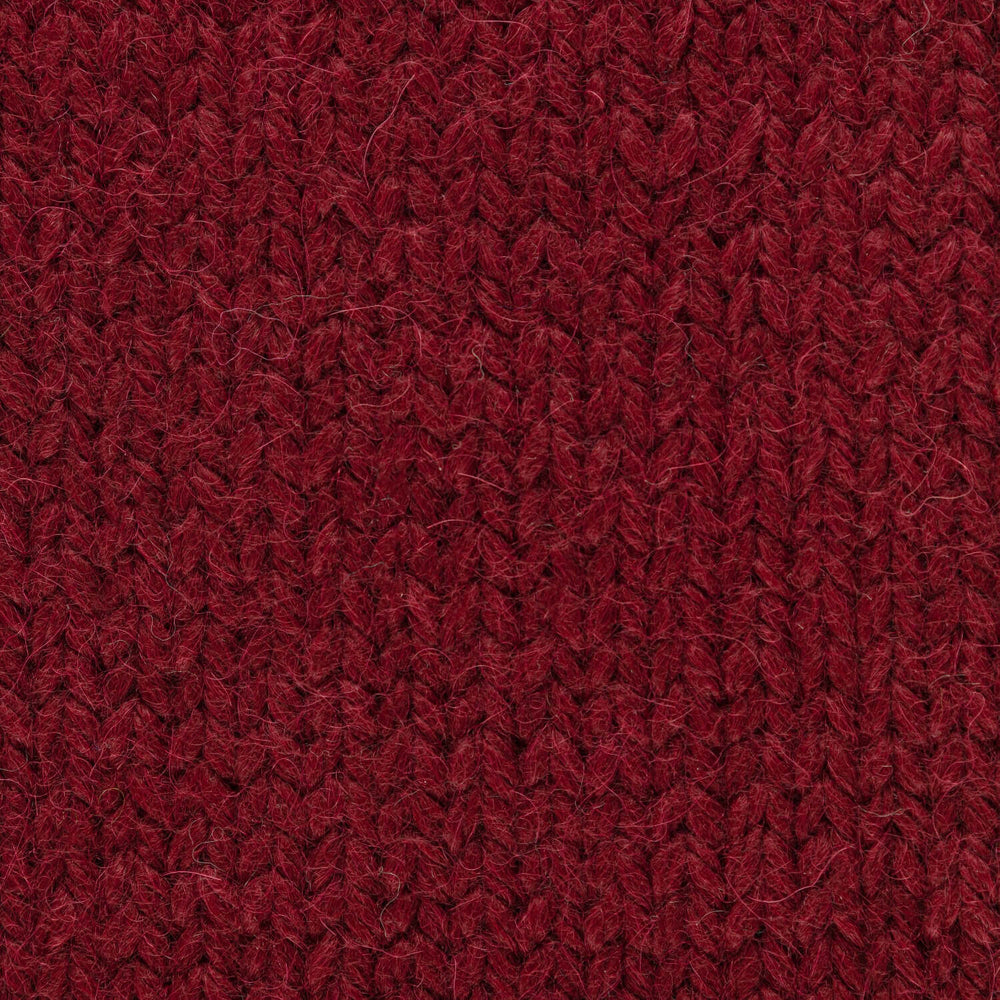 ALPAWOOL® Baby 50 Knitting Set Hat Wine Red Melange HF179