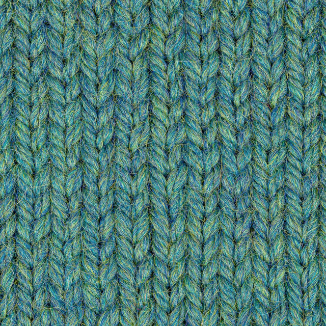 Alpawool® Baby 50 Bulky HF266 - 500g Alpaca Wool Cone Blue-Green Melange