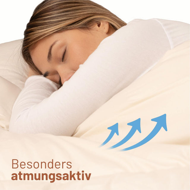 ALPAWOOL® Sommer Bio-Bettdecke 135 x 200 cm mit 800 g Premium Alpaka Vers. 2.0