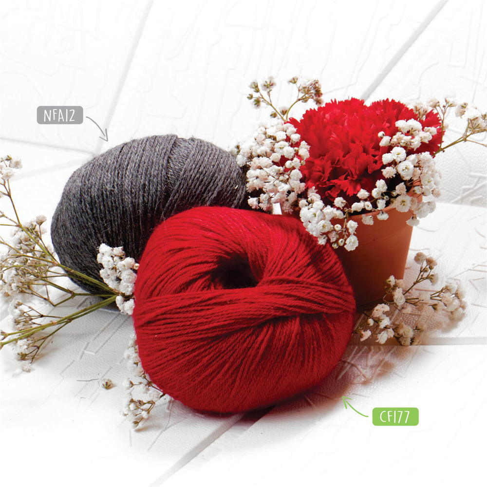Alpawool® Baby 200 Fingering CF177 - 6x50g Alpaca Wool Red