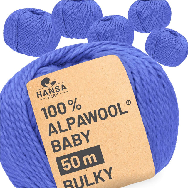 Alpawool® Baby 50 Bulky CF221 - 6x50g Alpakawolle After Rain