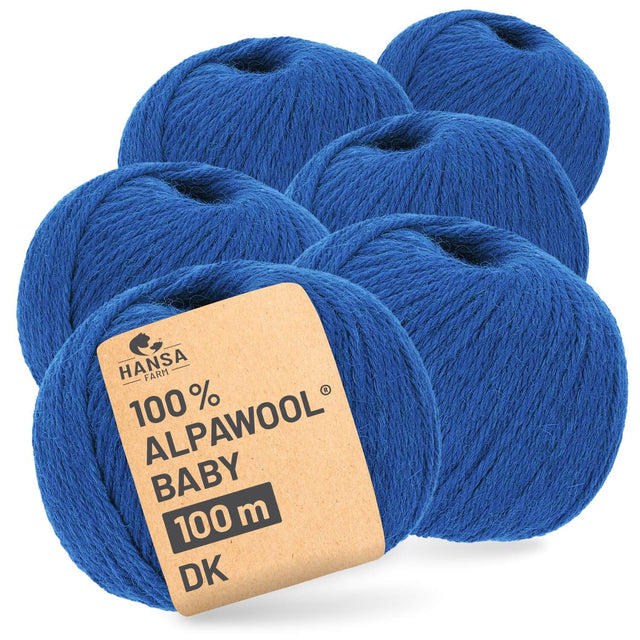 Alpawool® Baby 100 DK CF234 - 6x50g Alpakawolle Ocean Wave
