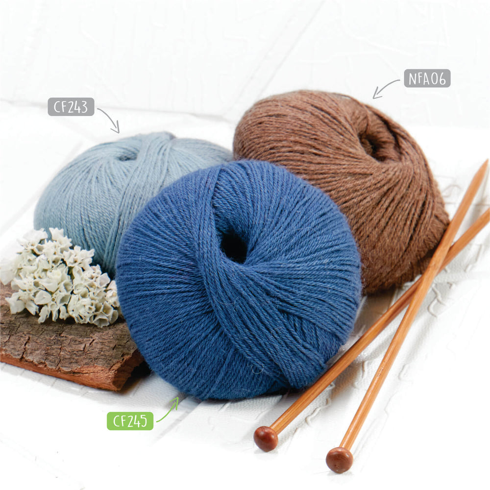 Alpawool® Baby 200 Fingering CF245 - 6x50g Alpaca Wool Denim Blue