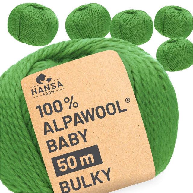 Alpawool® Baby 50 Bulky CF274 - 6x50g Alpakawolle Fresh Start