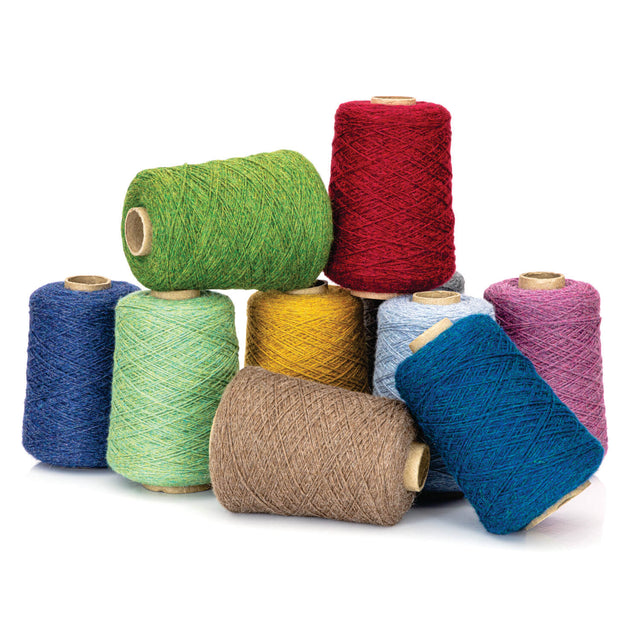 Alpawool® Baby 100 DK HF259 - 500g Alpaca Wool Cone Deep Ocean Melange
