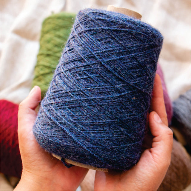 Alpawool® Baby 100 DK HF236 - 500g Alpaca Wool Cone Dark Blue Melange