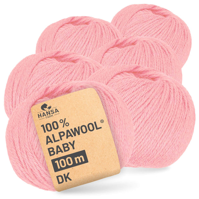 Alpawool® Baby 100 DK CF180 - 6x50g Alpakawolle Day Dreamer