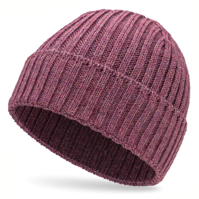 ALPAWOOL® Baby 100 Damen und Herren Mütze Beere heather (HF197)