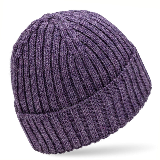 ALPAWOOL® Baby 100 Damen und Herren Mütze Mittel Lila heather (HF216)