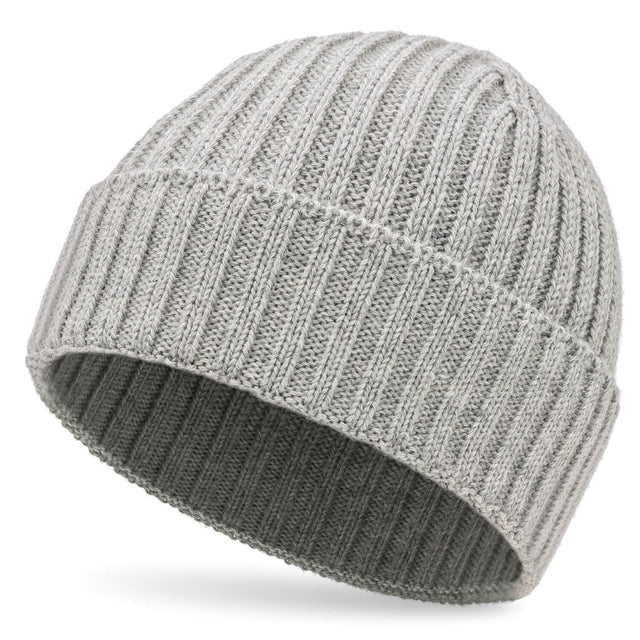 ALPAWOOL® Baby 100 Damen und Herren Mütze Silbergrau (NFA09)