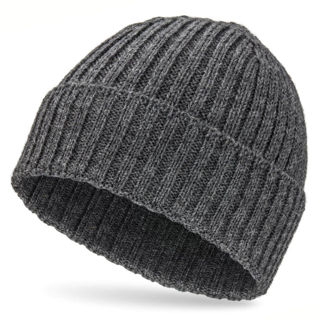 ALPAWOOL® Baby 100 bonnet femme et homme gris foncé (NFA12)