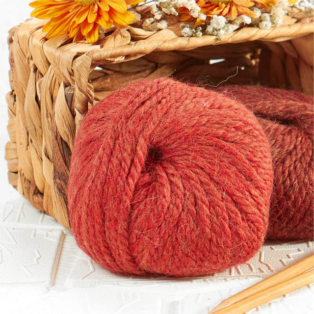 Alpawool® Baby 50 Bulky HF149 - 6x50g Alpaca Wool Orange Melange
