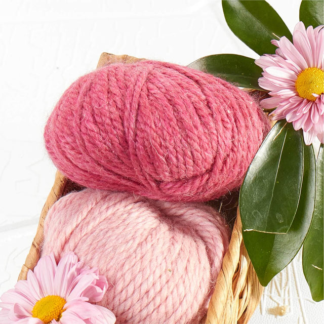 Alpawool® Baby 50 Bulky HF191 - 6x50g Alpaca Wool Raspberry Cream Melange