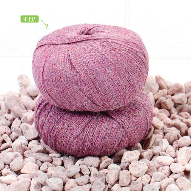 Alpawool® Baby 400 Lace HF197 - 4x50g Alpaca Wool Berry Melange
