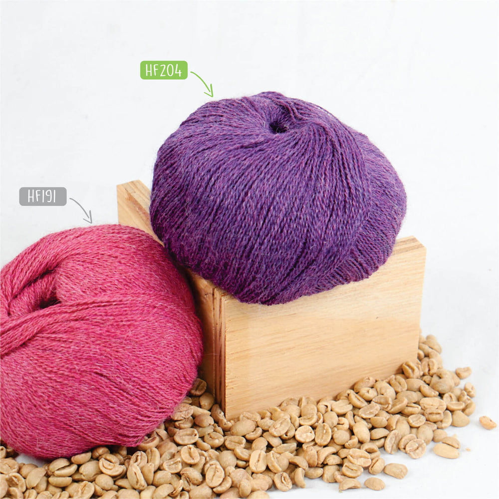 Alpawool® Baby 400 Lace HF204 - 4x50g Alpaca Wool Purple Melange