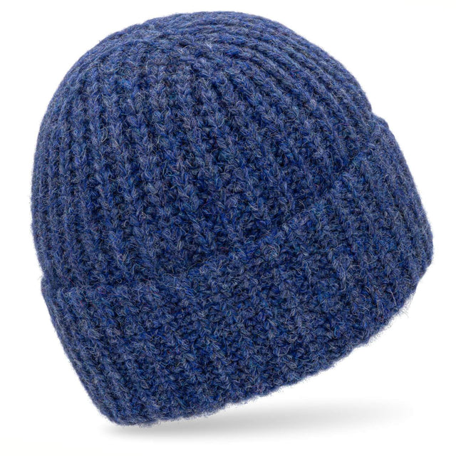 ALPAWOOL® Baby Big & Light Damen und Herren Mütze Dunkelblau Melange (HF236)