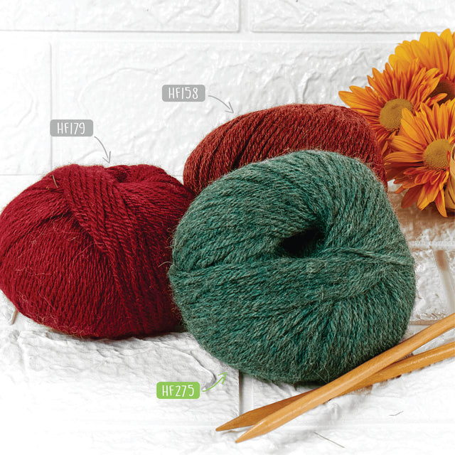 Alpawool® Baby 100 DK HF275 - 6x50g Alpakawolle Smaragd Melange