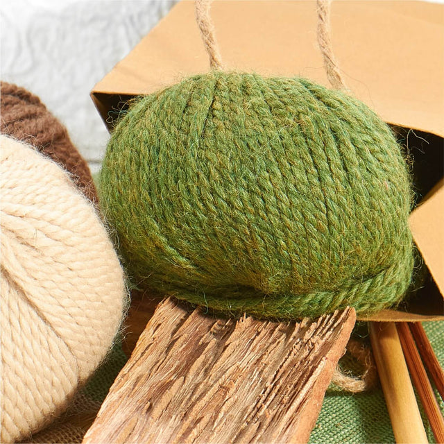 Alpawool® Baby 50 Bulky HF285 - 6x50g Alpaca Wool Medium Green Melange