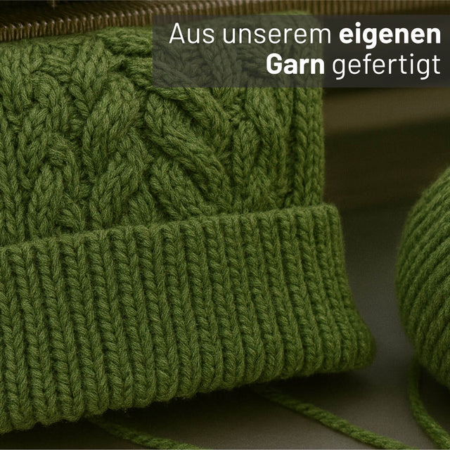 ALPAWOOL® Baby 50 Damen und Herren Mütze Mittelgrün heather (HF285)