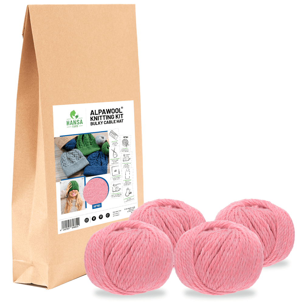 ALPAWOOL® Baby 50 Knitting Set Hat Pearl Pink Melange HF161
