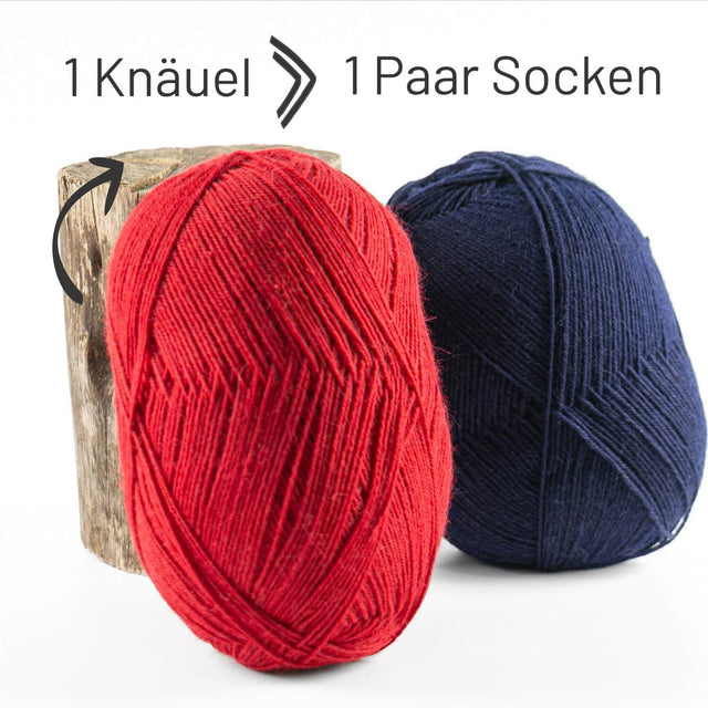 alpacare® Baby Socks waschbar CF177 - 2x112g Alpakawolle Rot