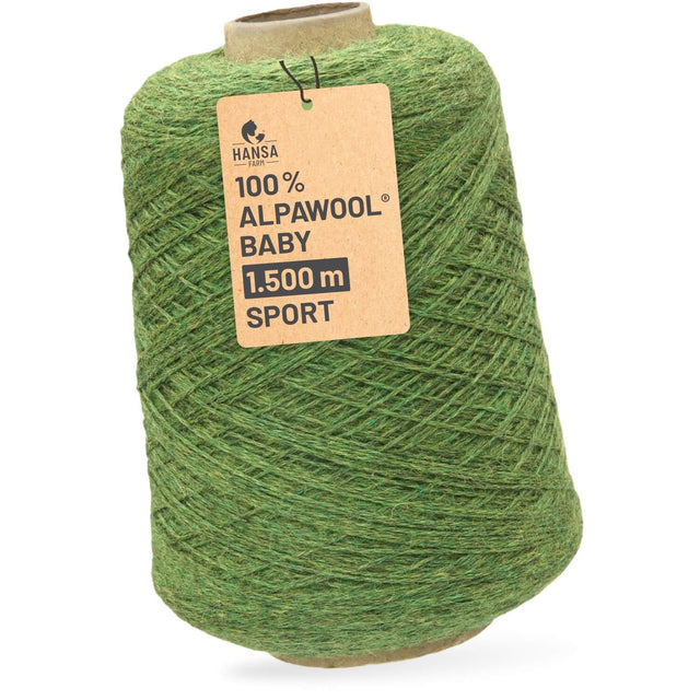 Alpawool® Baby 150 Sport HF285 - 500g Alpakawolle Kone Mittelgrün Melange