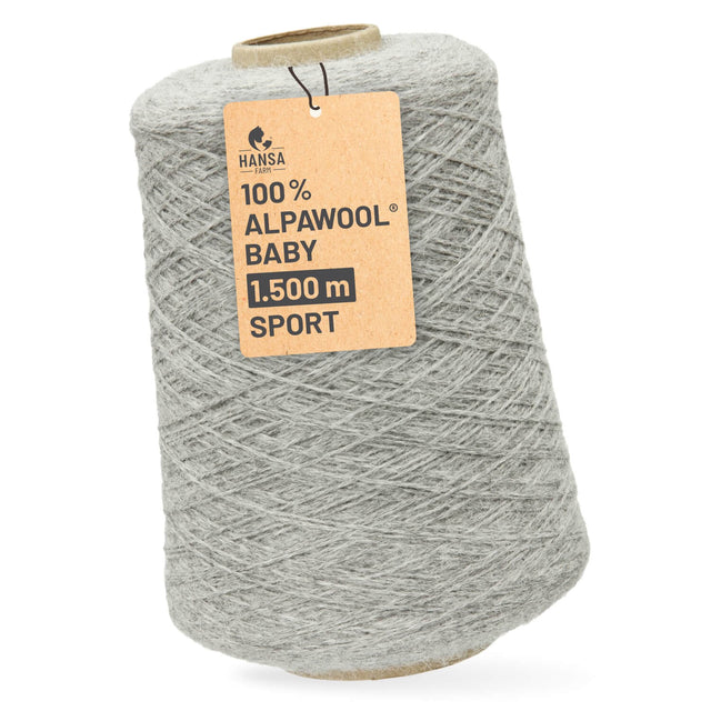 Alpawool® Baby 150 Sport NFA10 - 500g Alpakawolle Kone Hellgrau
