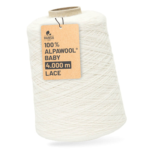 Alpawool® Baby 400 Lace NFA01 - 500g Alpakawolle Kone Natur
