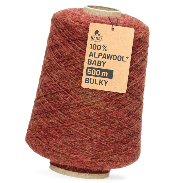 Alpawool® Baby 50 Bulky HF158 - 500g Alpaca Wool Cone Autumn Leaves Melange