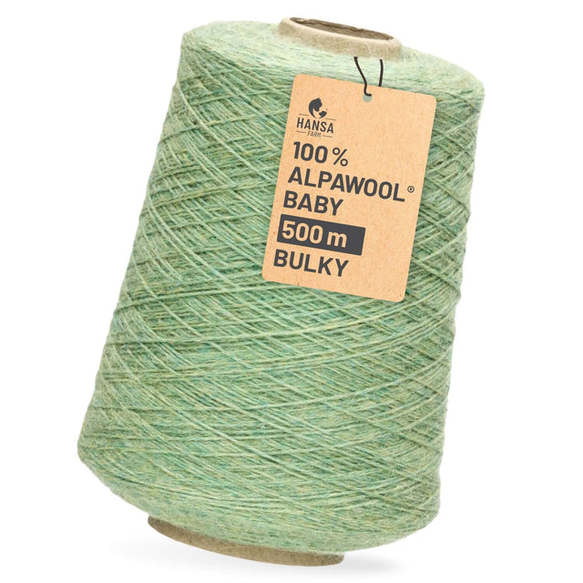 Alpawool® Baby 50 Bulky HF283 - 500g Alpaca Wool Cone Linden Blossom Melange