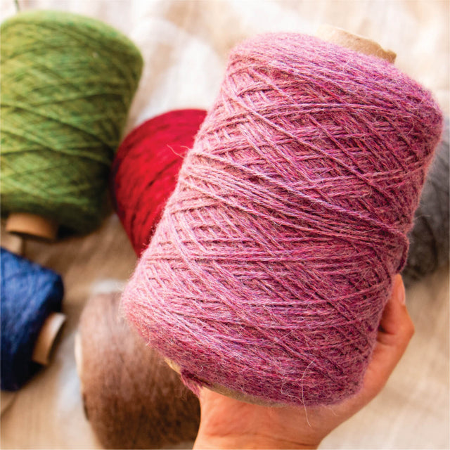 Alpawool® Baby 50 Bulky HF197 - 500g Alpaca Wool Cone Berry Melange