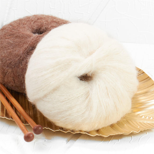 Alpawool® Baby Brushed NFA01 - 4x50g Alpakawolle Natur