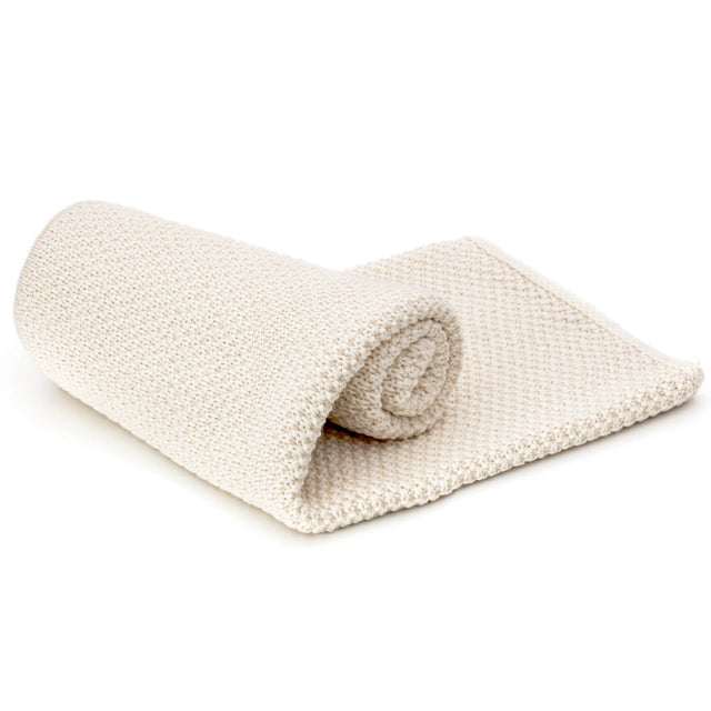 alpacare® Baby Decke 100% Baby Alpakawolle Natur uni (NFA01)