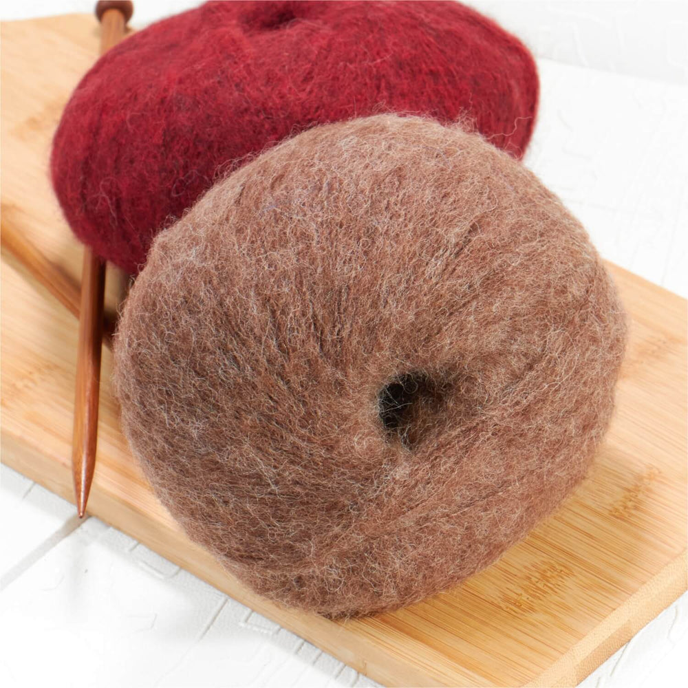 Alpawool® Baby Brushed NFA06 - 4x50g Alpaca Wool Brown