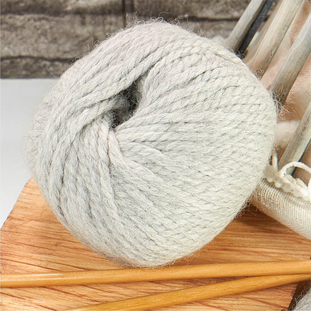 Alpawool® Baby 50 Bulky NFA09 - 6x50g Alpaca Wool Silver Grey