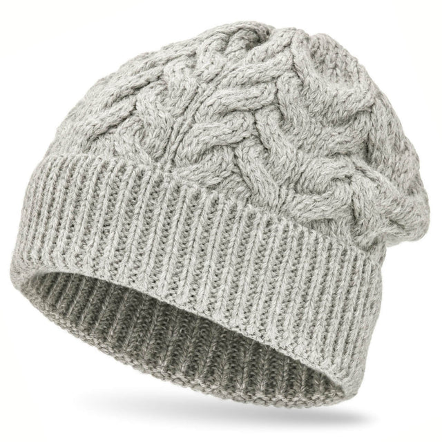 ALPAWOOL® Baby 50 Damen und Herren Mütze Silbergrau (NFA09)