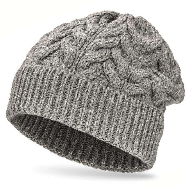 ALPAWOOL® Baby 50 Damen und Herren Mütze Hellgrau (NFA10)