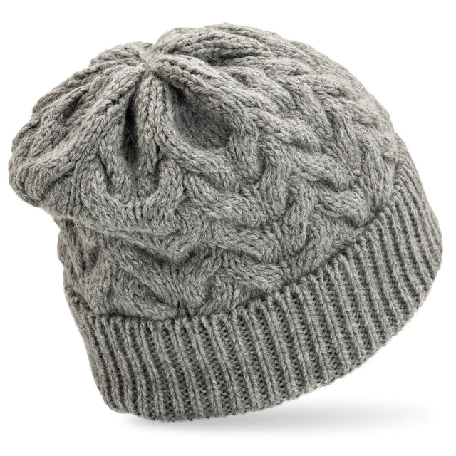 ALPAWOOL® Baby 50 Damen und Herren Mütze Hellgrau (NFA10)